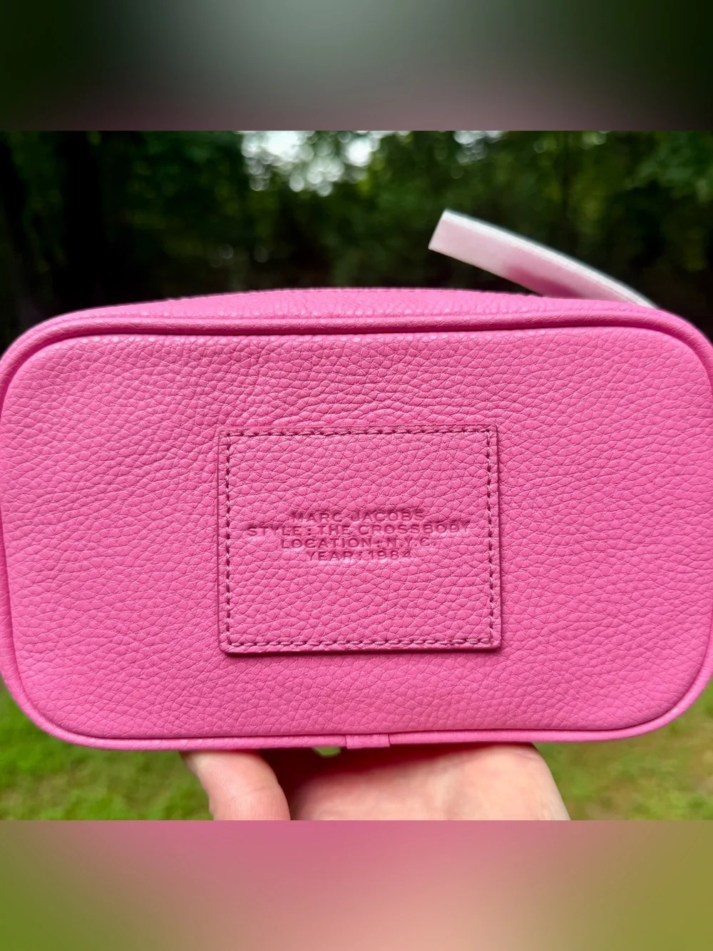 Marc Jacobs Hot Pink Pebbled Leather Crossbody